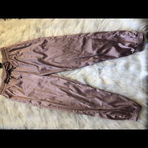 satin drawstring joggers
